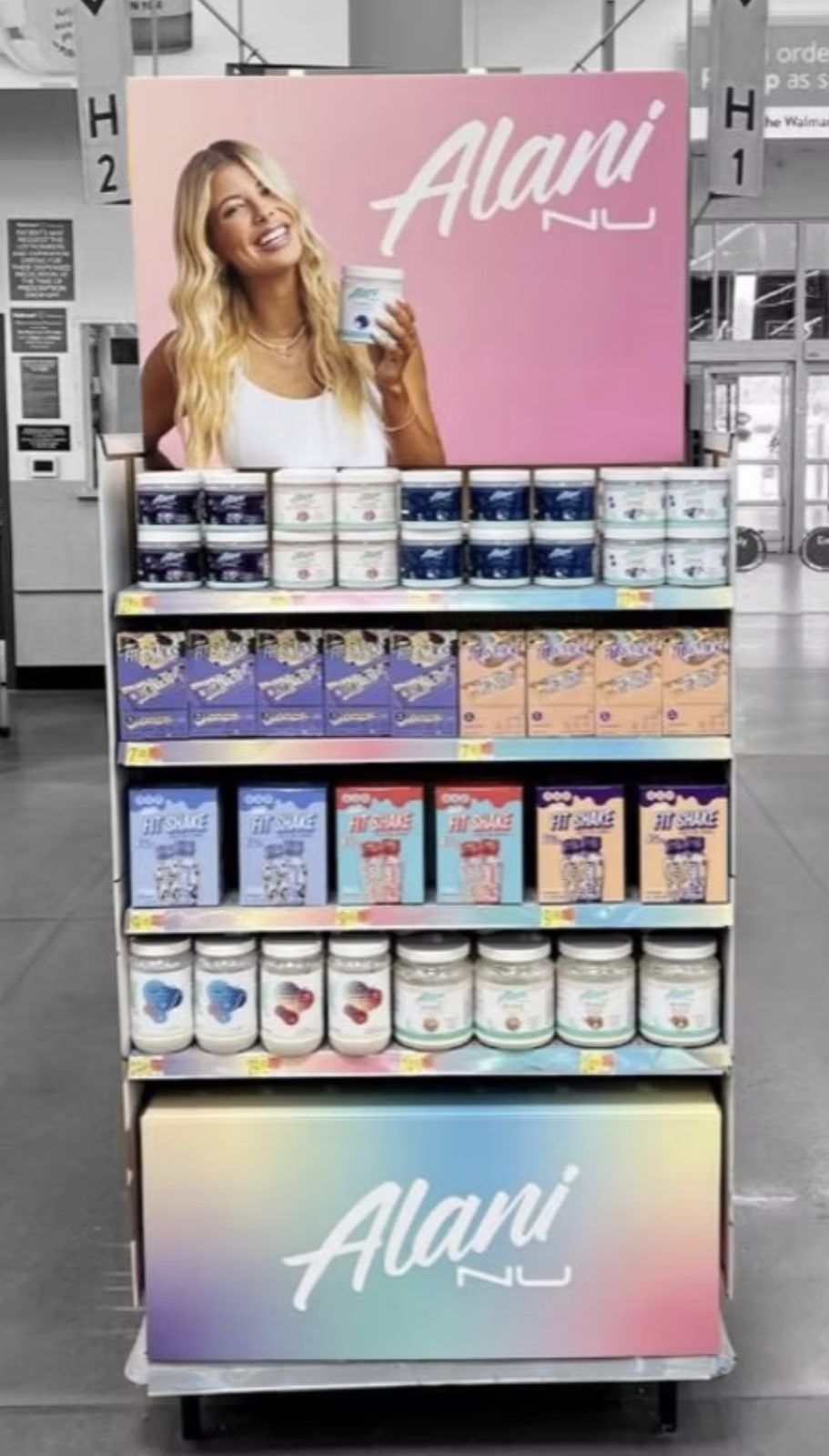 Alani Nu in a Walmart store