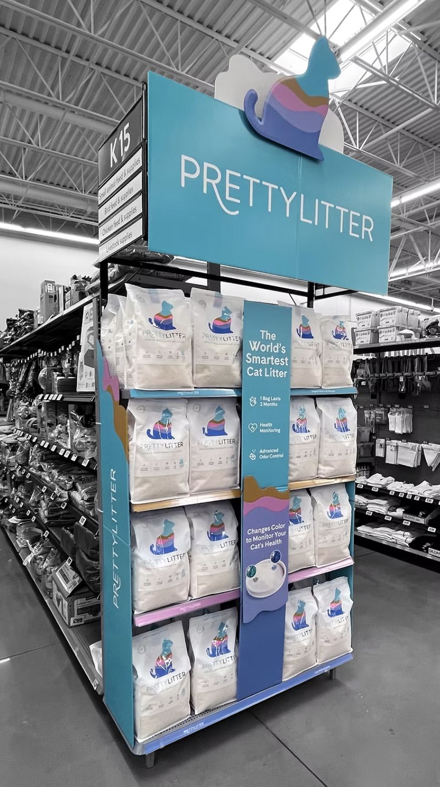 PrettyLitter in a Walmart store
