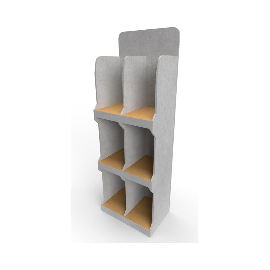 Pop-up floorstand display structure, blank render